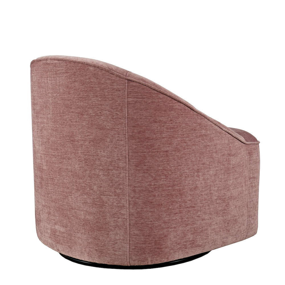 Jofran - Lulu Mid-Century Modern Upholstered Casual Swivel Accent Chair in Lilac - LULU2-SW-LILAC view 10