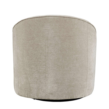 Jofran - Lulu Mid-Century Modern Upholstered Casual Swivel Accent Chair in Taupe - LULU2-SW-TAUPE view 3