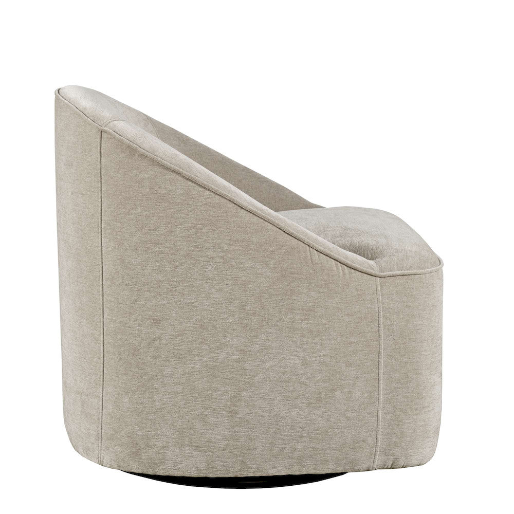 Jofran - Lulu Mid-Century Modern Upholstered Casual Swivel Accent Chair in Taupe - LULU2-SW-TAUPE view 9