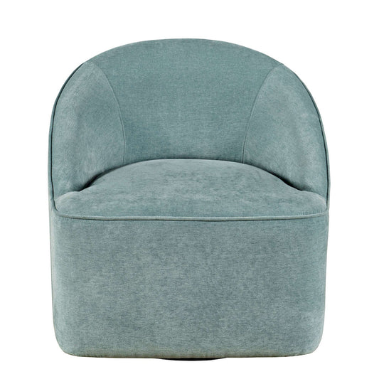 Jofran - Lulu Mid-Century Modern Upholstered Casual Swivel Accent Chair in Teal - LULU2-SW-TEAL view 1