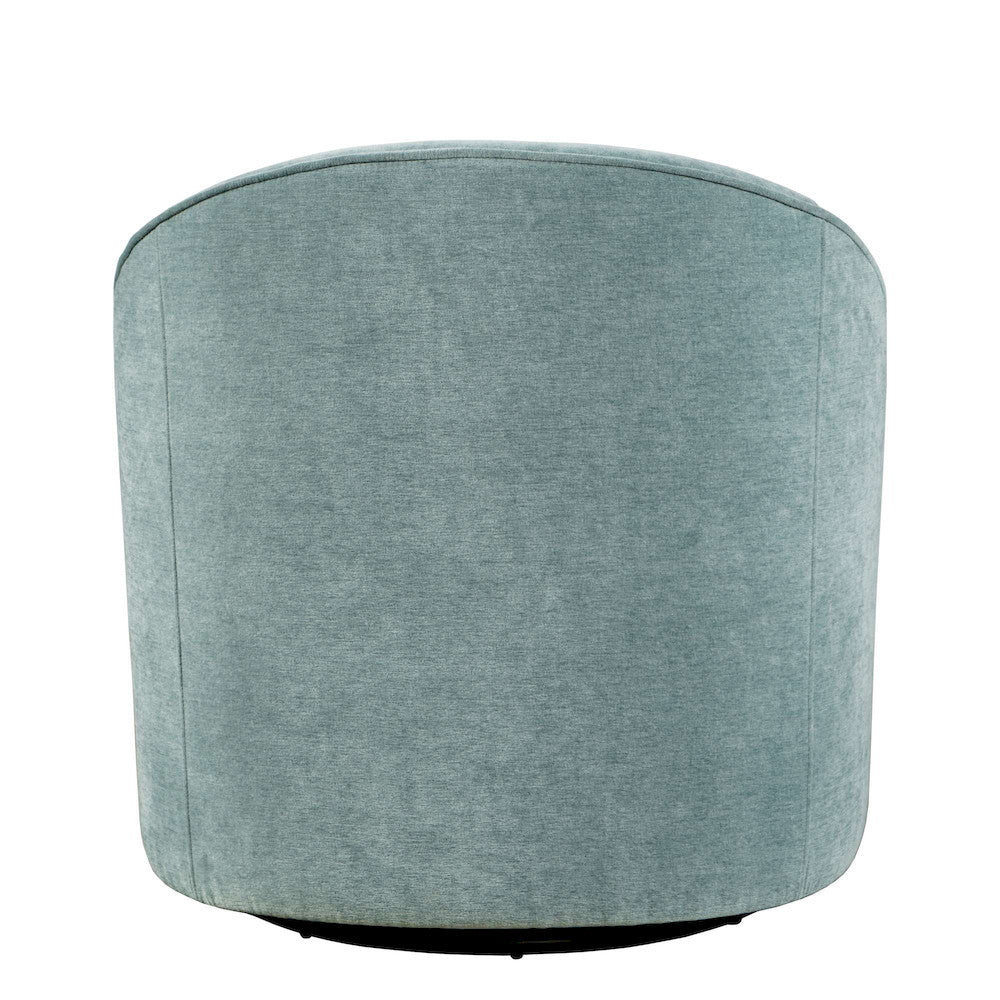 Jofran - Lulu Mid-Century Modern Upholstered Casual Swivel Accent Chair in Teal - LULU2-SW-TEAL view 3