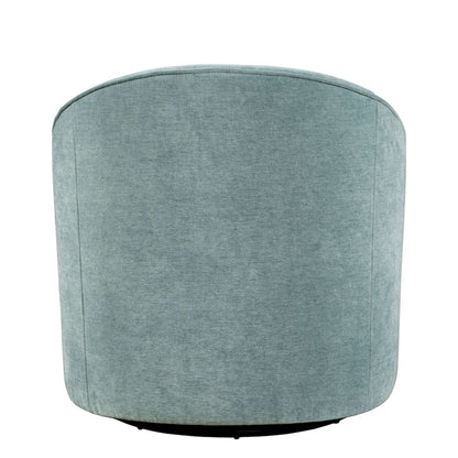 Jofran - Lulu Mid-Century Modern Upholstered Casual Swivel Accent Chair in Teal - LULU2-SW-TEAL view 3