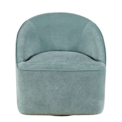 Jofran - Lulu Mid-Century Modern Upholstered Casual Swivel Accent Chair, Teal - LULU-SW-TEAL view 1