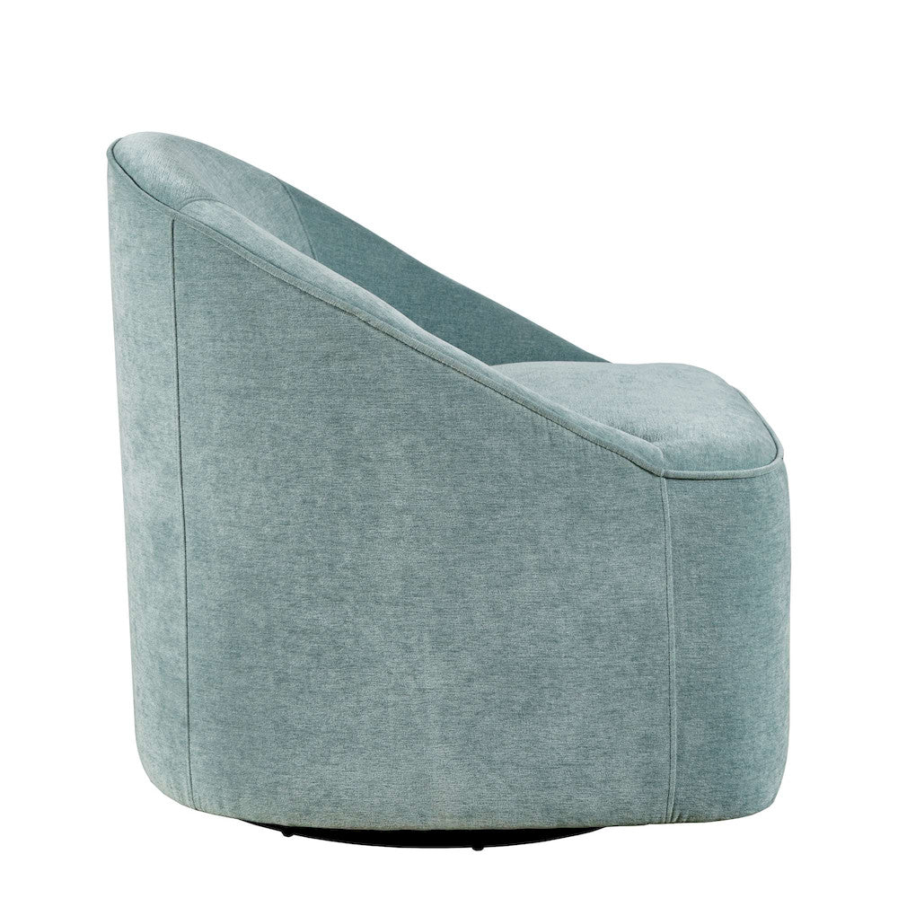 Jofran - Lulu Mid-Century Modern Upholstered Casual Swivel Accent Chair, Teal - LULU-SW-TEAL view 9