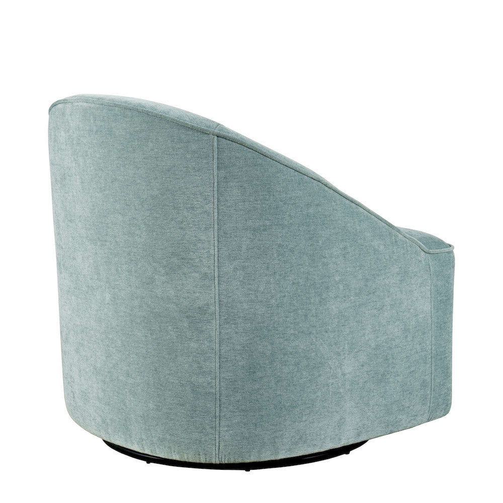 Jofran - Lulu Mid-Century Modern Upholstered Casual Swivel Accent Chair, Teal - LULU-SW-TEAL view 10
