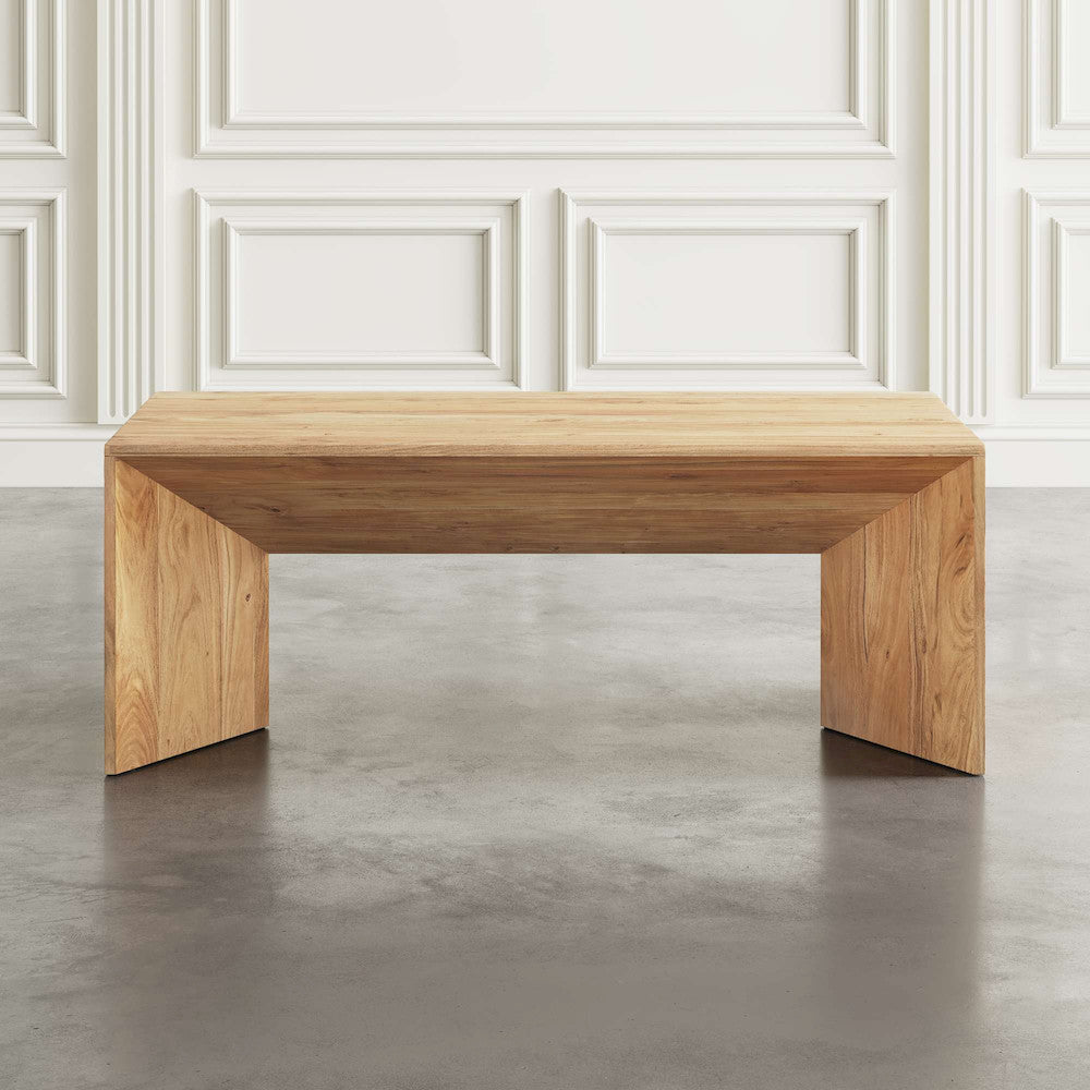 Jofran - Lux Solid Wood 48in Modern Angled Coffee Table - 2348-1 view 3