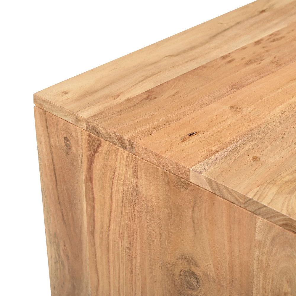 Jofran - Lux Solid Wood 48in Modern Angled Coffee Table - 2348-1 view 6