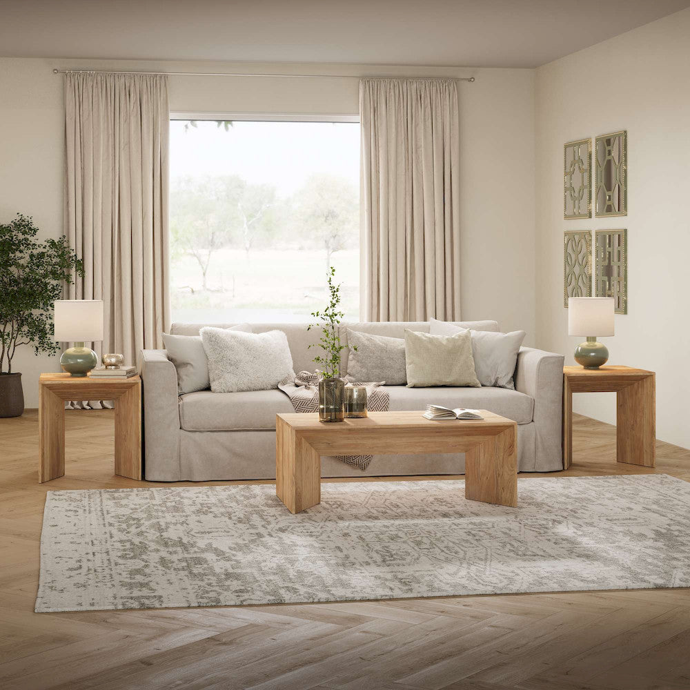 Jofran - Lux Solid Wood Modern Angled End Table - 2348-3 view 5