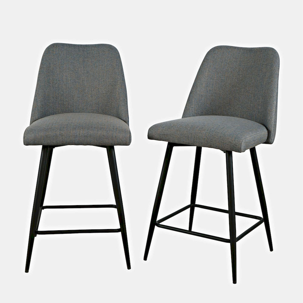 Jofran - Macey Contemporary Modern Upholstered Counter Barstool (Set of 2) - 2271-MACEYSTBL view 4