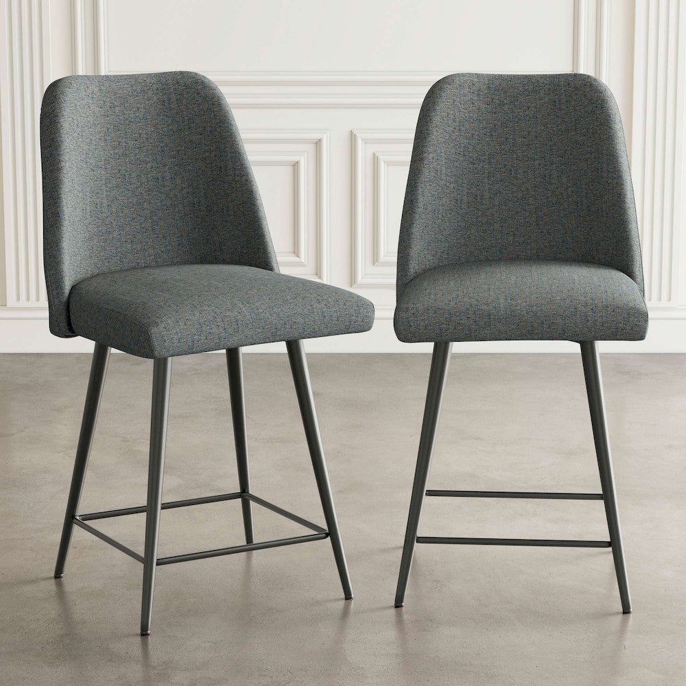 Jofran - Macey Contemporary Modern Upholstered Counter Barstool (Set of 2) - 2271-MACEYSTBL view 5