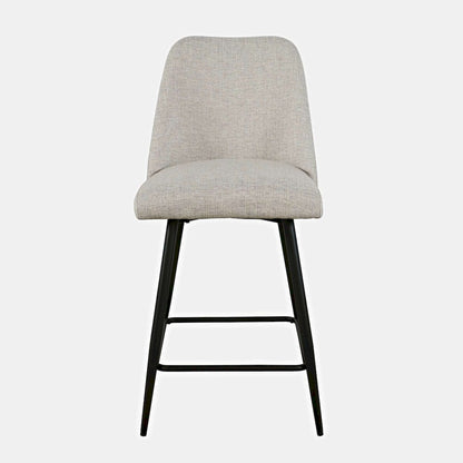 Jofran - Macey Contemporary Modern Upholstered Counter Barstool (Set of 2) - 2271-MACEYSTNAT view 1