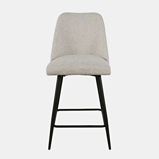 Jofran - Macey Contemporary Modern Upholstered Counter Barstool (Set of 2) - 2271-MACEYSTNAT view 1