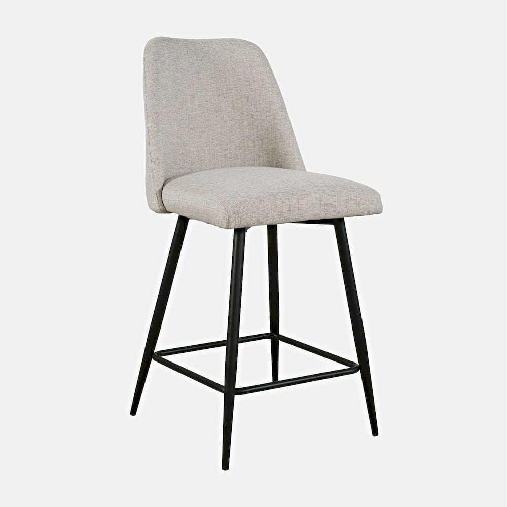 Jofran - Macey Contemporary Modern Upholstered Counter Barstool (Set of 2) - 2271-MACEYSTNAT view 2