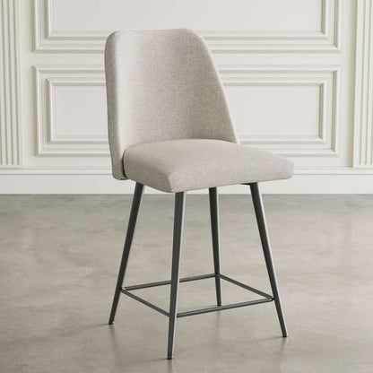 Jofran - Macey Contemporary Modern Upholstered Counter Barstool (Set of 2) - 2271-MACEYSTNAT view 6