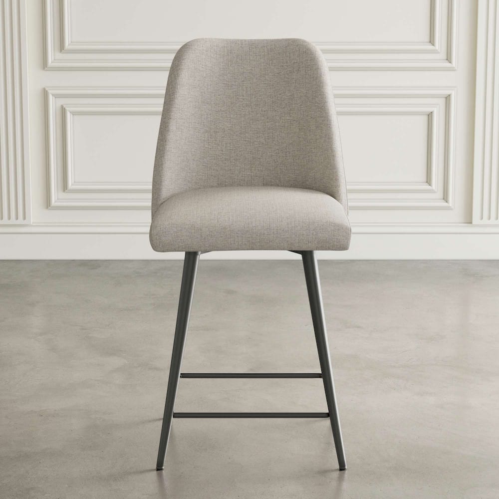 Jofran - Macey Contemporary Modern Upholstered Counter Barstool (Set of 2) - 2271-MACEYSTNAT view 7