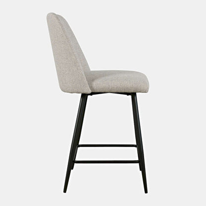 Jofran - Macey Contemporary Modern Upholstered Counter Barstool (Set of 2) - 2271-MACEYSTNAT view 9