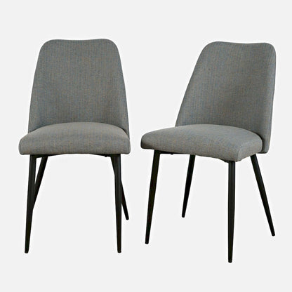 Jofran - Macey Contemporary Modern Upholstered Dining Chair (Set of 2) - 2271-MACEYCHBL view 5