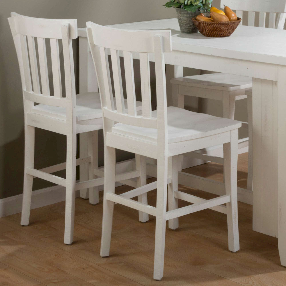 Jofran - Madaket Reclaimed Pine Slat Back Bar Stool (Set of 2) - 647-BS831KD view 4