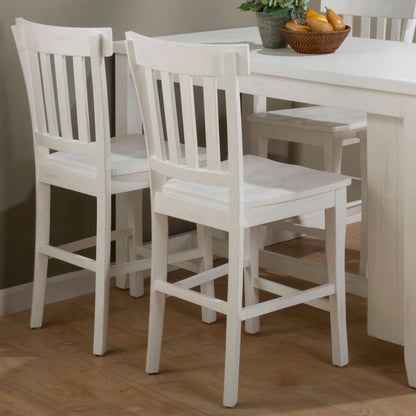 Jofran - Madaket Reclaimed Pine Slat Back Bar Stool (Set of 2) - 647-BS831KD view 4