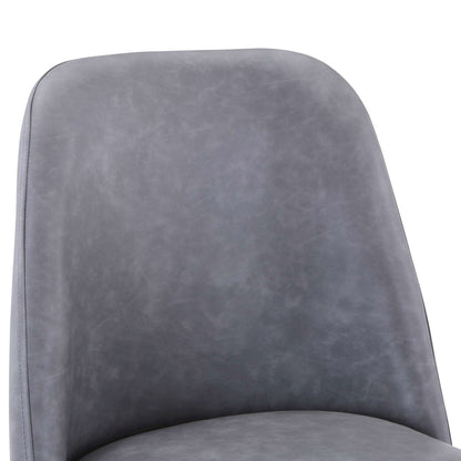Jofran - Maddox Mid-Century Modern Faux Leather Upholstered Counter Height Barstool (Set of 2) Grey - 2271-MADDOXSTGRY view 5