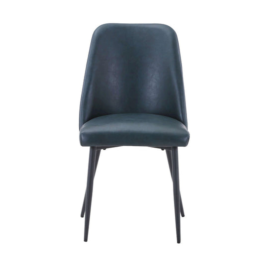 Jofran - Maddox Mid-Century Modern Faux Leather Upholstered Dining Chair (Set of 2) Blueberry - 2271-MADDOXCHBLB view 1