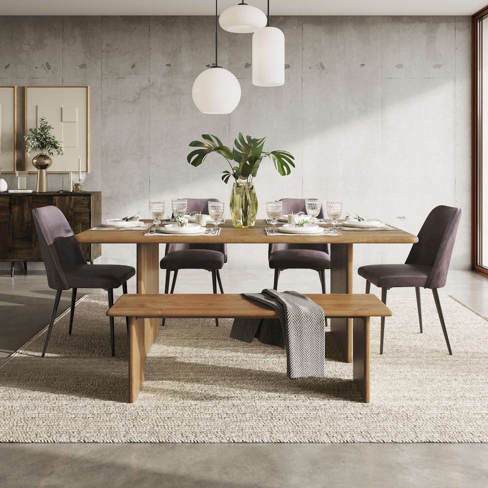 Jofran - Maddox Mid-Century Modern Faux Leather Upholstered Dining Chair (Set of 2) Dark Brown - 2271-MADDOXCHDBN view 5