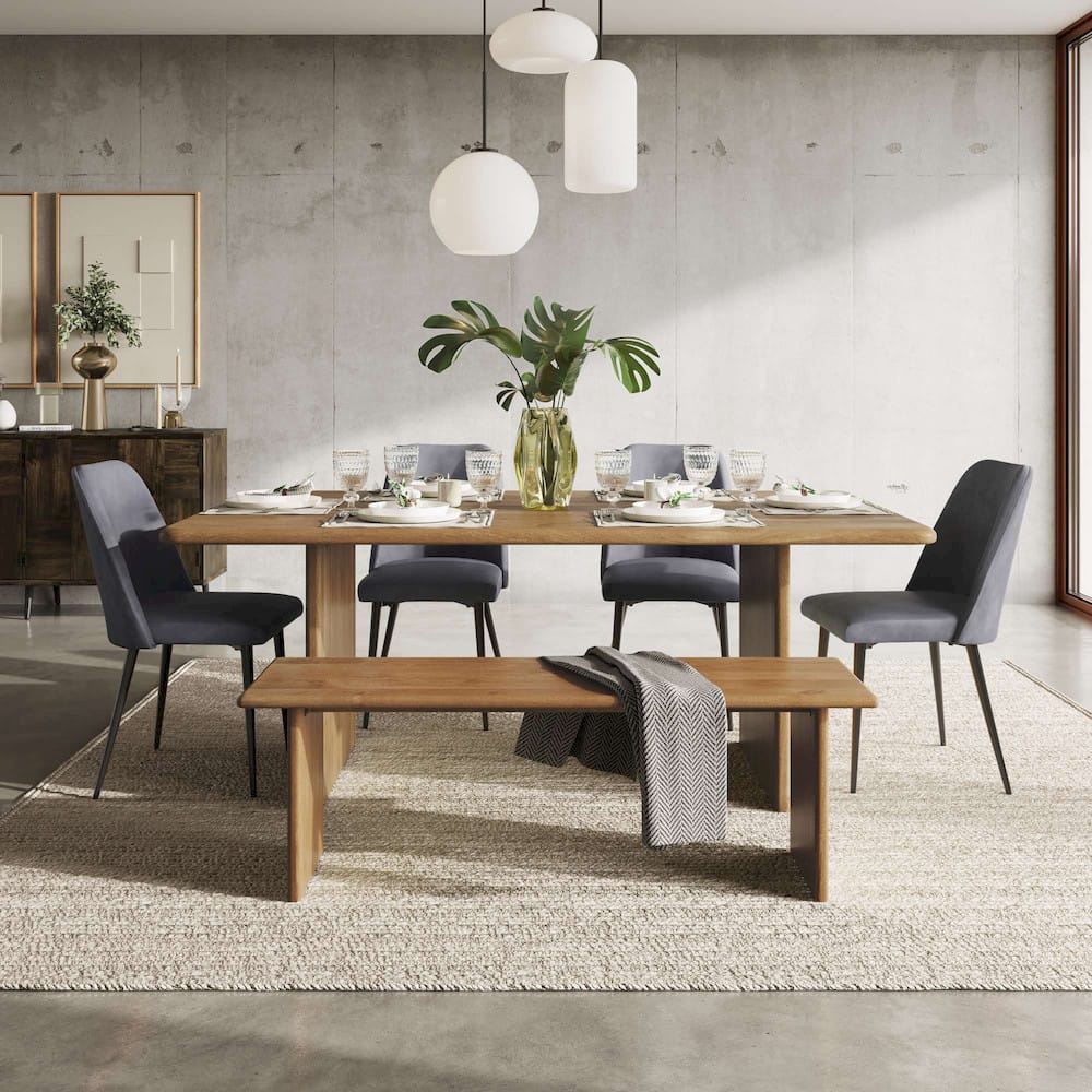 Jofran - Maddox Mid-Century Modern Faux Leather Upholstered Dining Chair (Set of 2) Grey - 2271-MADDOXCHGRY view 5