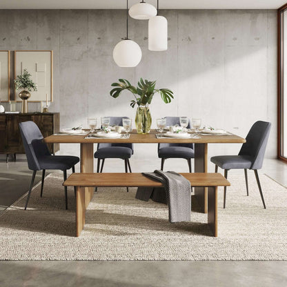 Jofran - Maddox Mid-Century Modern Faux Leather Upholstered Dining Chair (Set of 2) Grey - 2271-MADDOXCHGRY view 5