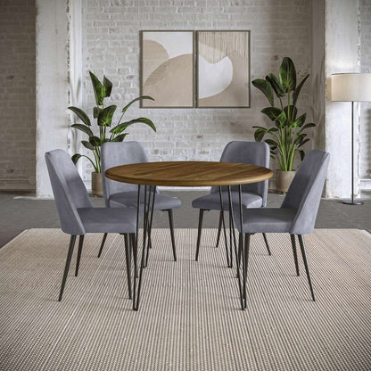 Jofran - Maddox Mid-Century Modern Faux Leather Upholstered Dining Chair (Set of 2) Grey - 2271-MADDOXCHGRY view 9