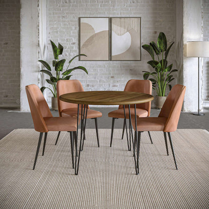 Jofran - Maddox Mid-Century Modern Faux Leather Upholstered Dining Chair (Set of 2) Light Brown - 2271-MADDOXCHLBN view 9
