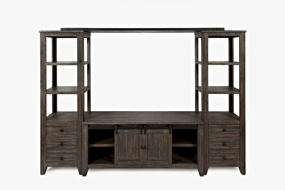 Jofran - Madison Country Media wall in Barnwood - 1700-602282KT view 1