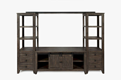 Jofran - Madison Country Media wall in Barnwood - 1700-602282KT view 1