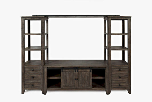 Jofran - Madison Country Media wall in Barnwood - 1700-602282KT view 1