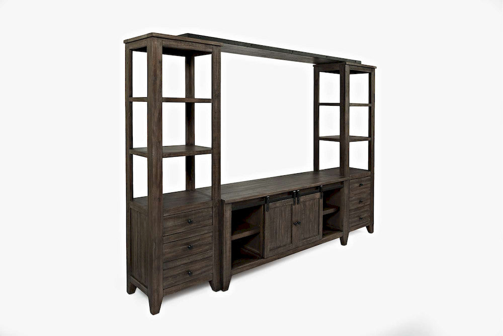 Jofran - Madison Country Media wall in Barnwood - 1700-602282KT view 3