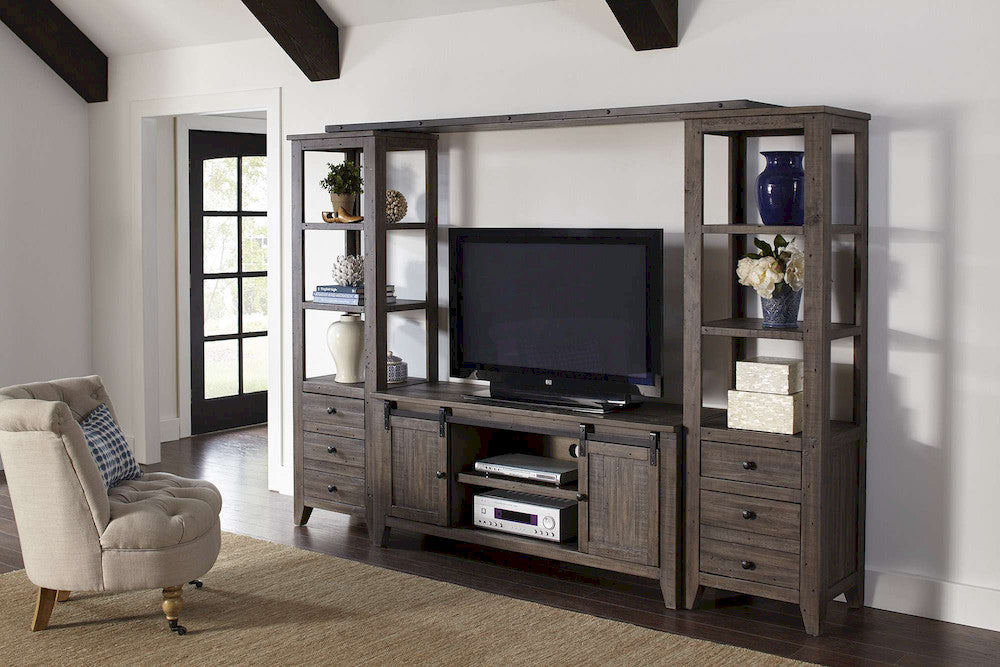 Jofran - Madison Country Media wall in Barnwood - 1700-602282KT view 11