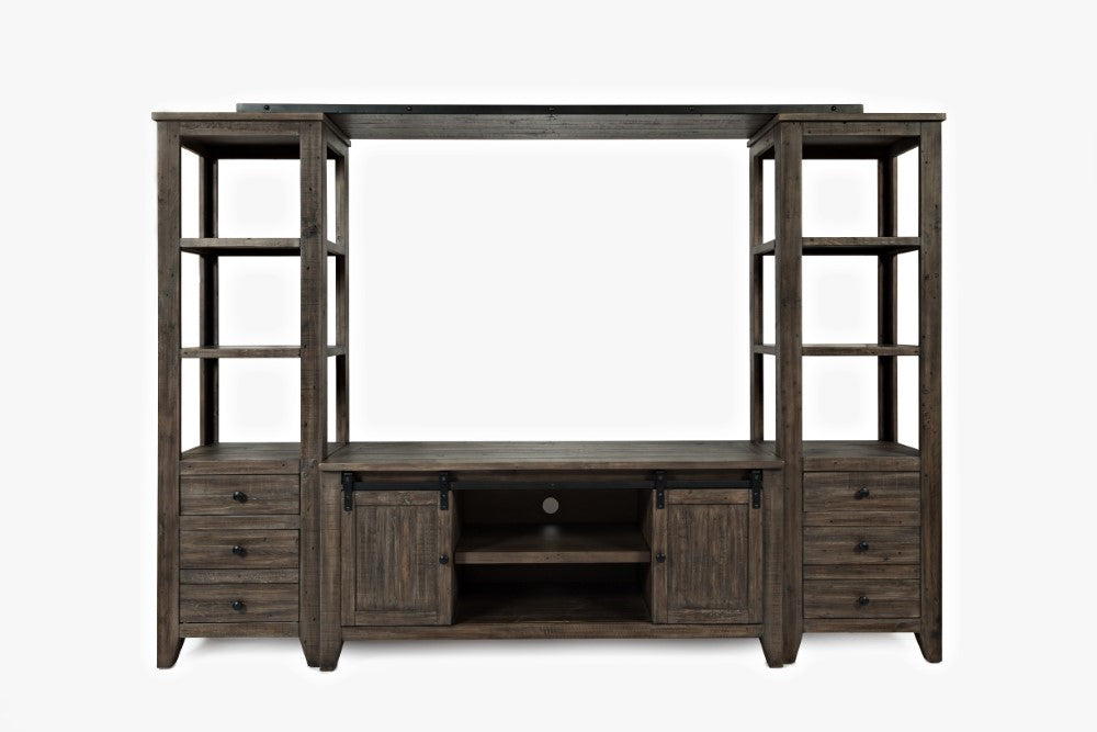 Jofran - Madison Country Media wall in Barnwood - 1700-602282KT veiw 1