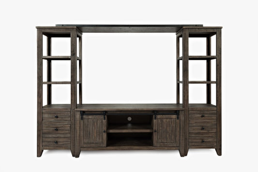 Jofran - Madison Country Media wall in Barnwood - 1700-602282KT veiw 1