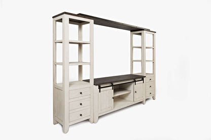 Jofran - Madison Country Media wall in Vintage white - 1706-602282KT view 2
