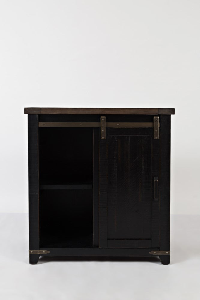 Jofran - Madison County 32in Barn Door Accent Cabinet in Vintage Black - 1702-32 veiw 2