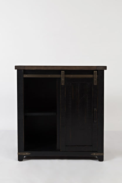 Jofran - Madison County 32in Barn Door Accent Cabinet in Vintage Black - 1702-32 veiw 2