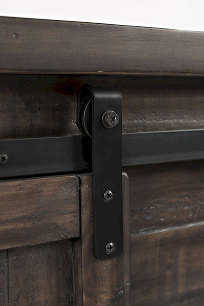 Jofran - Madison County 32in Barn Door Accent Cabinet in Barnood - 1700-32 view 5