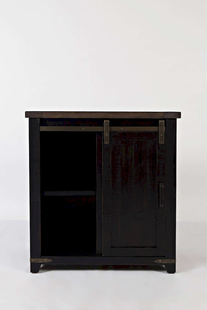 Jofran - Madison County 32in Barn Door Accent Cabinet in Vintage Black - 1702-32 view 6