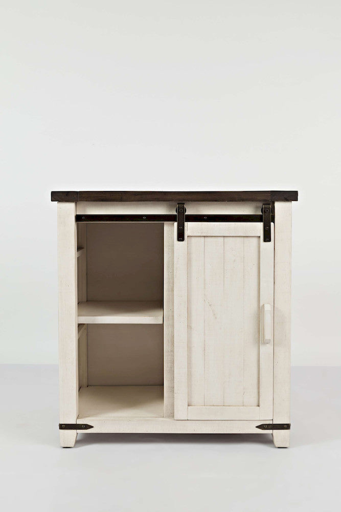 Jofran - Madison County 32in Barn Door Accent Cabinet in Vintage white - 1706-32 view 6