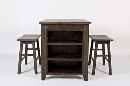 Jofran - Madison County 3pc Counter Height Set in Barnood - 1700-36 view 1