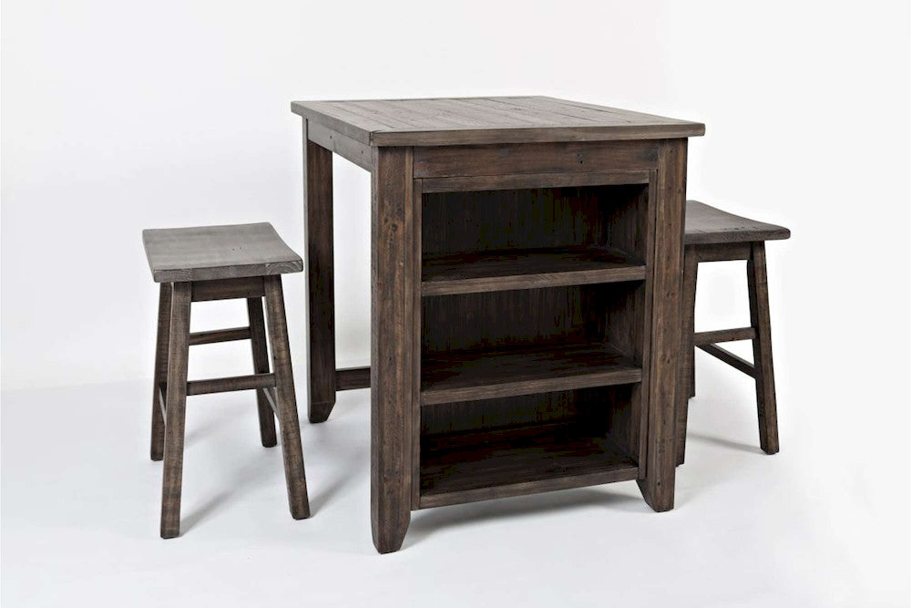 Jofran - Madison County 3pc Counter Height Set in Barnood - 1700-36 view 2