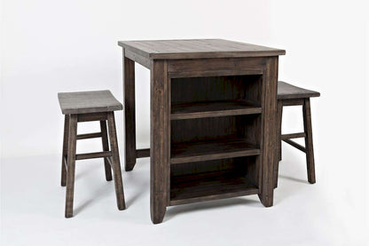Jofran - Madison County 3pc Counter Height Set in Barnood - 1700-36 view 2
