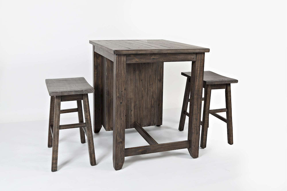 Jofran - Madison County 3pc Counter Height Set in Barnood - 1700-36 view 8