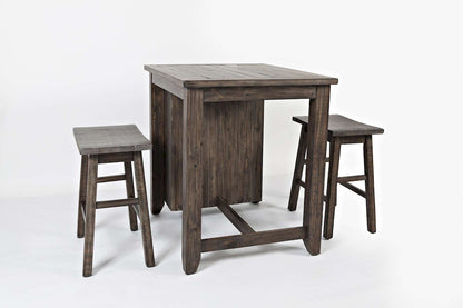Jofran - Madison County 3pc Counter Height Set in Barnood - 1700-36 view 8
