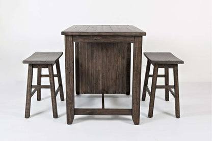 Jofran - Madison County 3pc Counter Height Set in Barnood - 1700-36 view 9