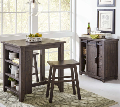 Jofran - Madison County 3pc Counter Height Set in Barnood - 1700-36 view 12